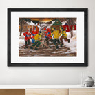 Jusqu'au printemps by Nicole Laporte on GIANT ART - red figurative hockey