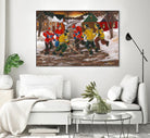 Jusqu'au printemps by Nicole Laporte on GIANT ART - yellow winter scenes