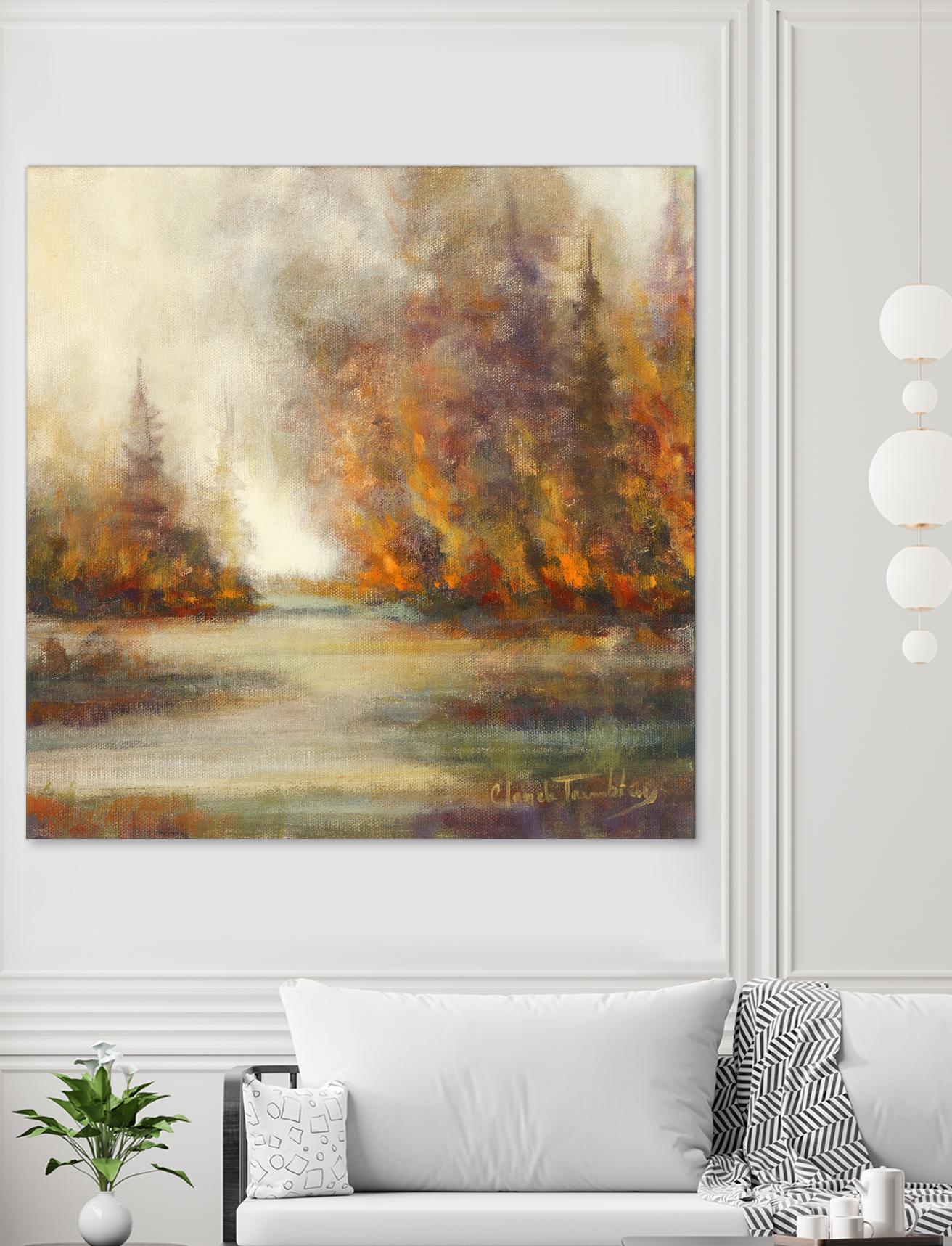 Un temps pour chaque chose by Claude Tremblay on GIANT ART - purple trees