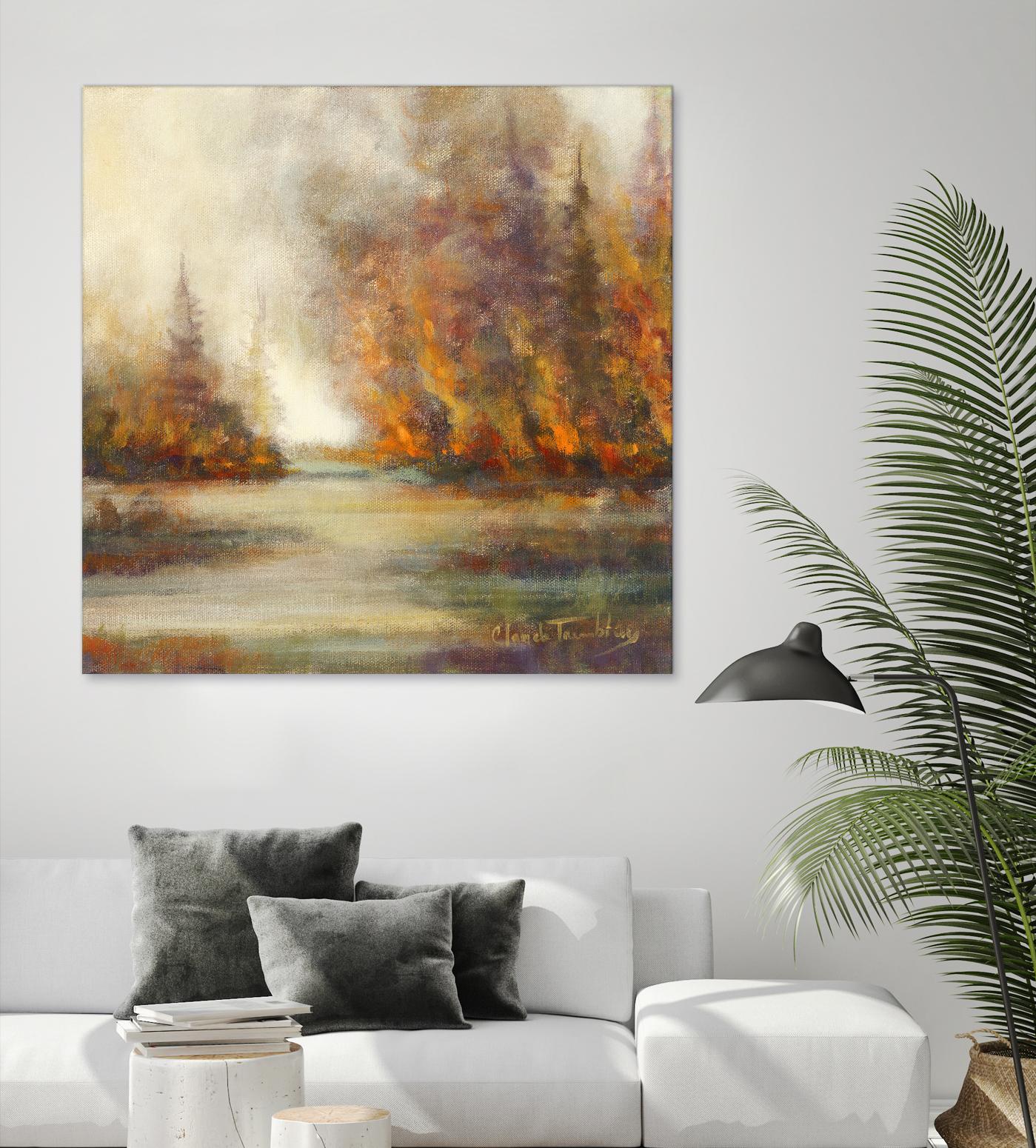 Un temps pour chaque chose by Claude Tremblay on GIANT ART - purple trees