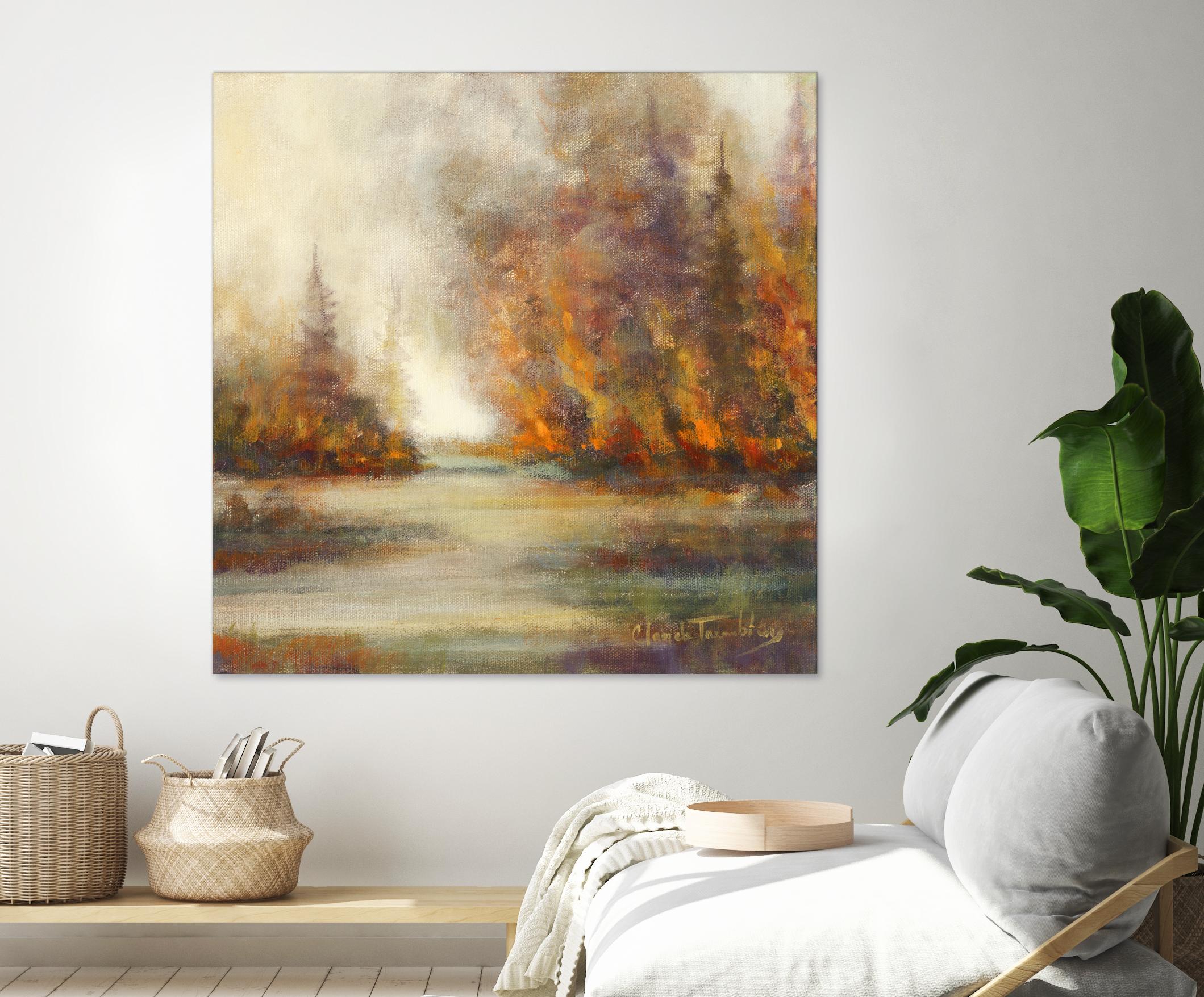 Un temps pour chaque chose by Claude Tremblay on GIANT ART - purple trees