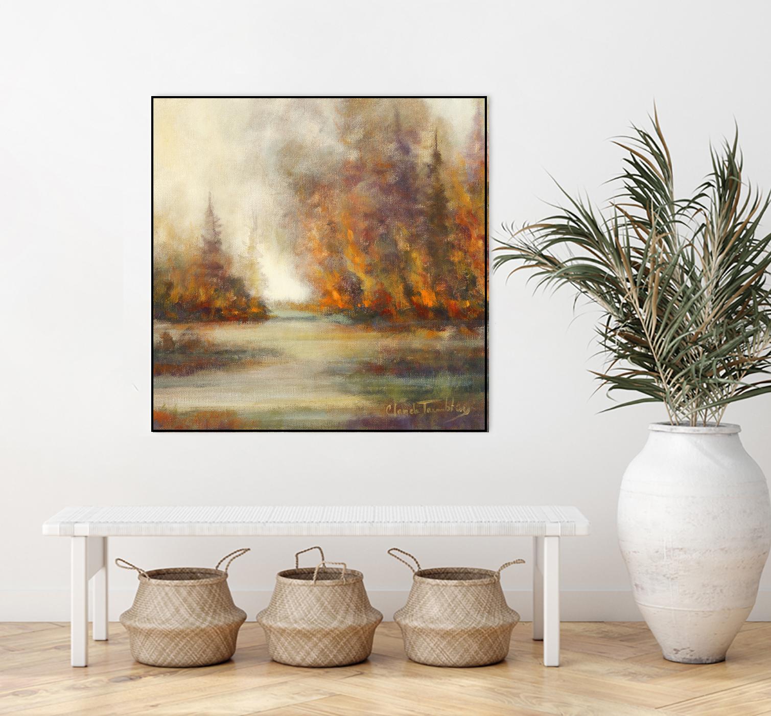 Un temps pour chaque chose by Claude Tremblay on GIANT ART - purple trees