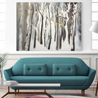 La forêt blanche by Kathleen Cloutier on GIANT ART - grey trees