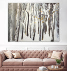 La forêt blanche by Kathleen Cloutier on GIANT ART - grey trees