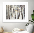 La forêt blanche by Kathleen Cloutier on GIANT ART - yellow trees artistes du québec