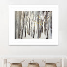 La forêt blanche by Kathleen Cloutier on GIANT ART - yellow trees artistes du québec