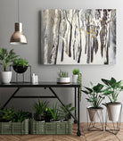 La forêt blanche by Kathleen Cloutier on GIANT ART - yellow trees artistes du québec