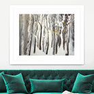 La forêt blanche by Kathleen Cloutier on GIANT ART - yellow trees artistes du québec