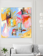 Renouveau by Marc Archambault on GIANT ART - pink abstract