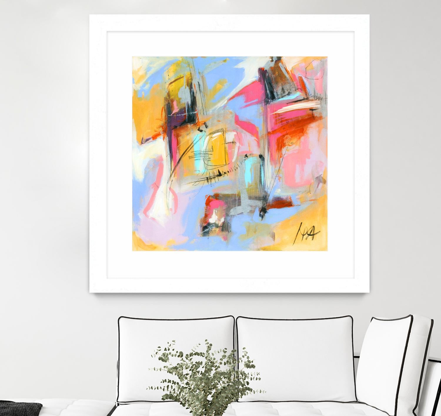 Renouveau by Marc Archambault on GIANT ART - pink abstract