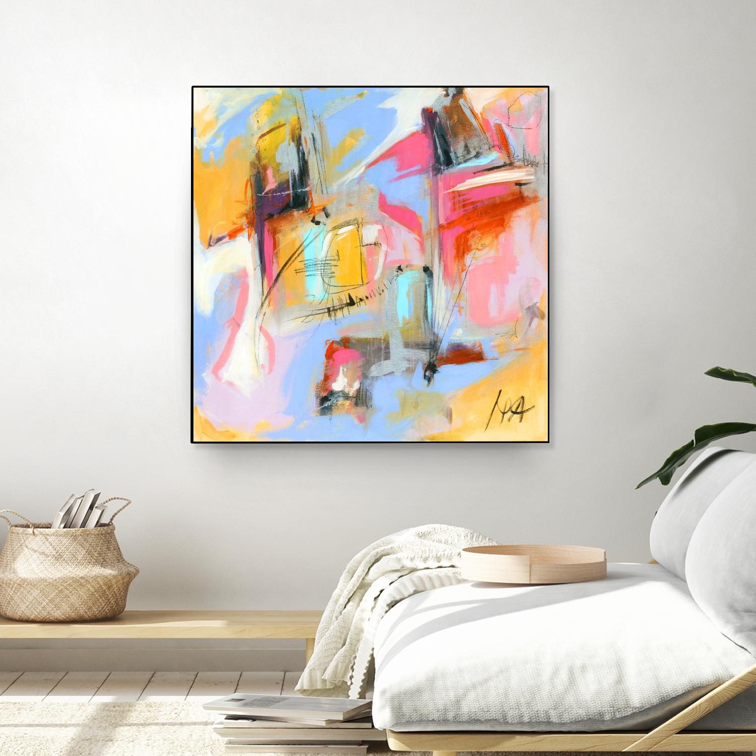 Renouveau by Marc Archambault on GIANT ART - pink abstract
