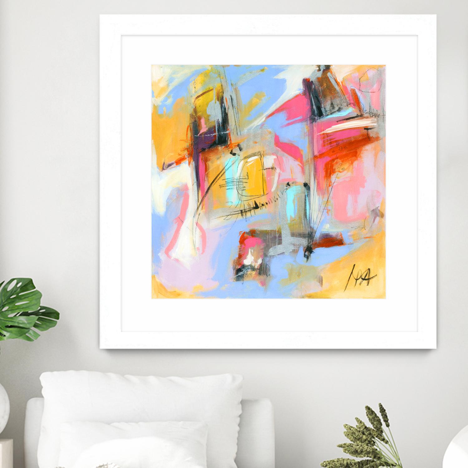 Renouveau by Marc Archambault on GIANT ART - pink abstract