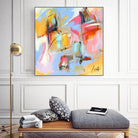 Renouveau by Marc Archambault on GIANT ART - pink abstract
