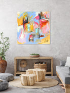 Renouveau by Marc Archambault on GIANT ART - pink abstract canadien