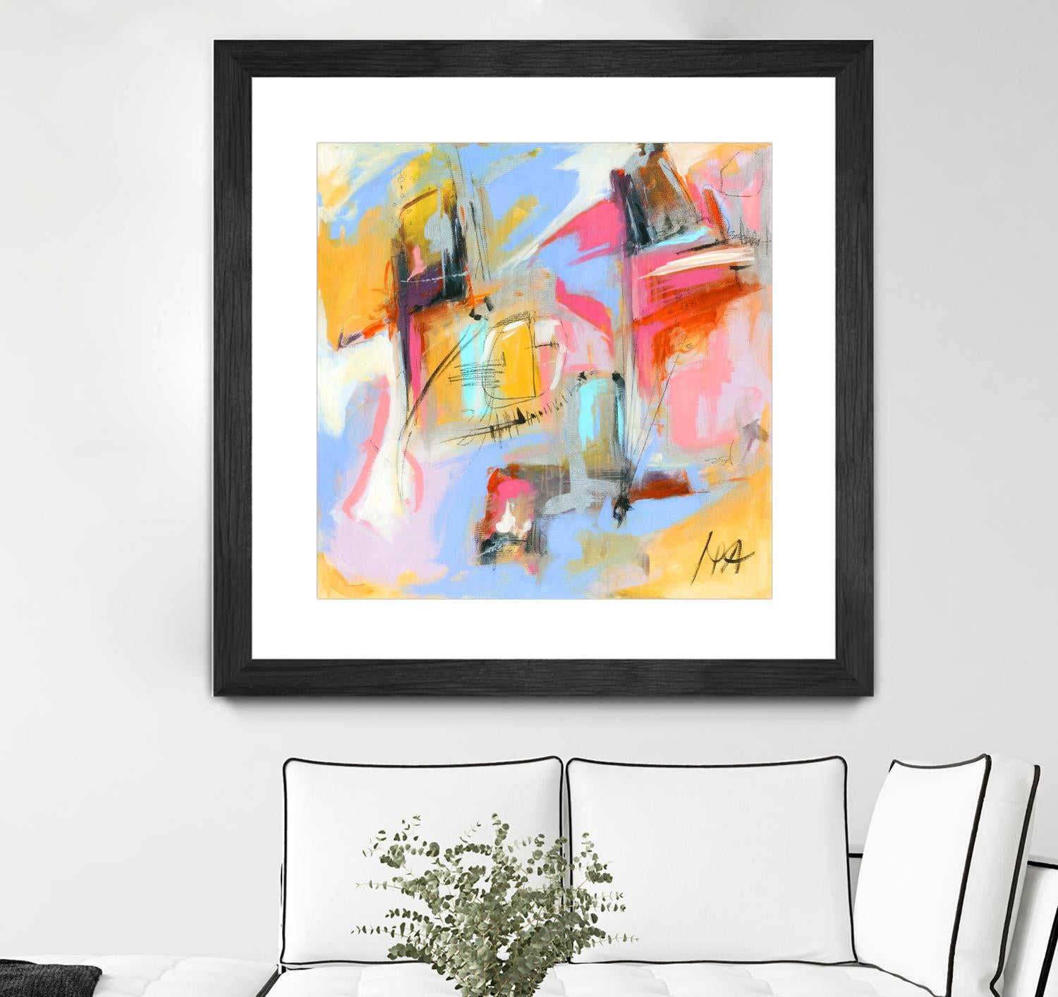 Renouveau by Marc Archambault on GIANT ART - pink abstract