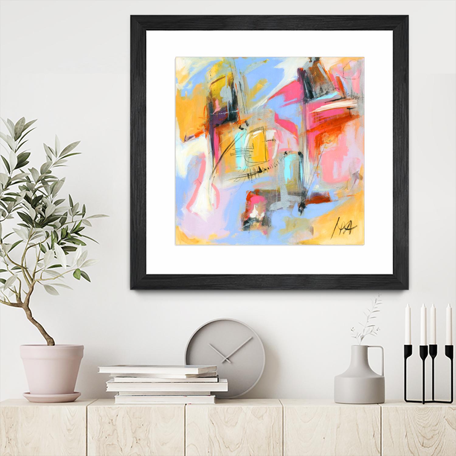 Renouveau by Marc Archambault on GIANT ART - pink abstract