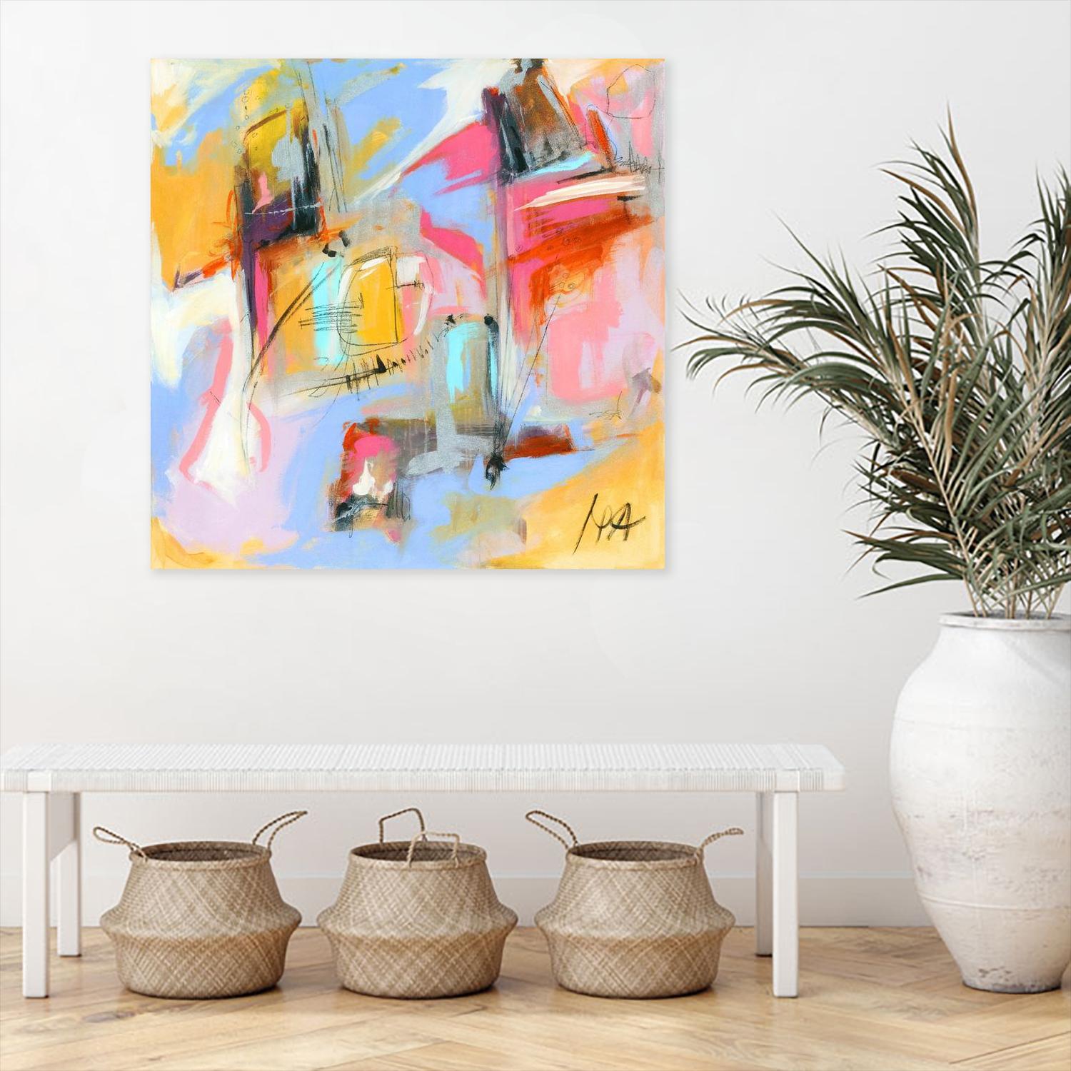 Renouveau by Marc Archambault on GIANT ART - pink abstract canadien