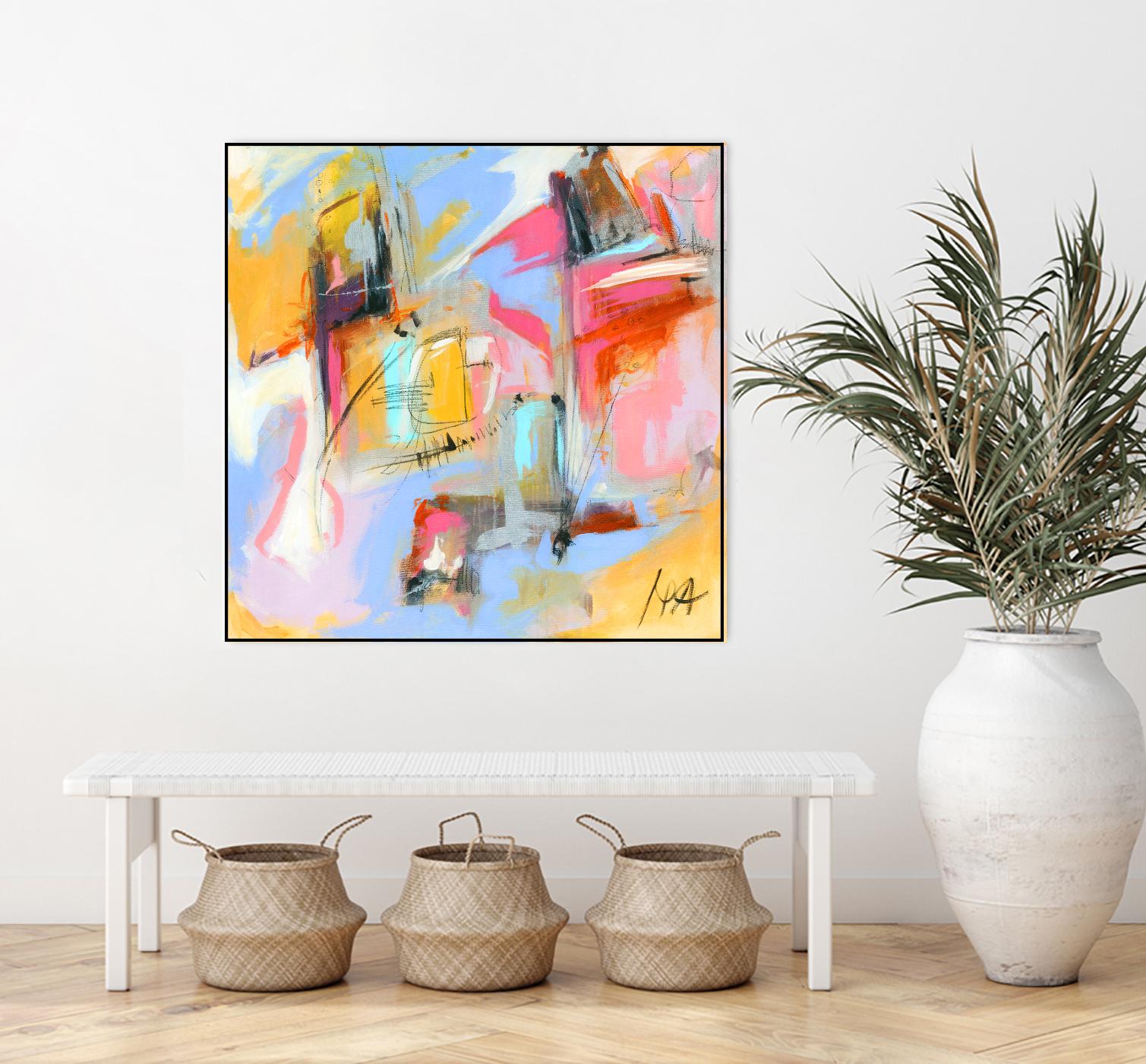 Renouveau by Marc Archambault on GIANT ART - pink abstract