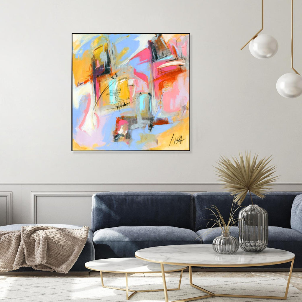 Renouveau by Marc Archambault on GIANT ART - pink abstract