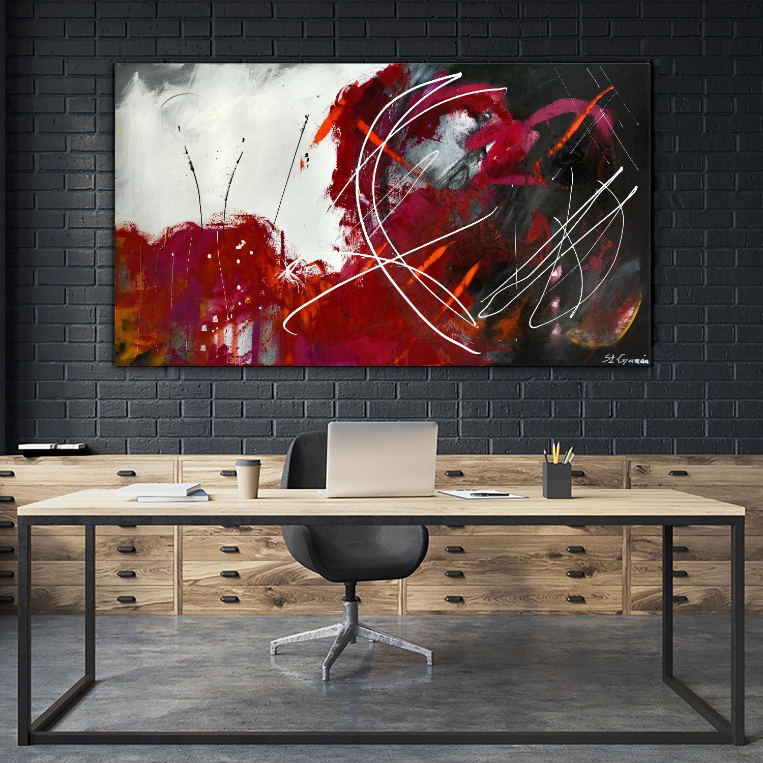 Incontournable by Carole St-Germain on GIANT ART - white abstract