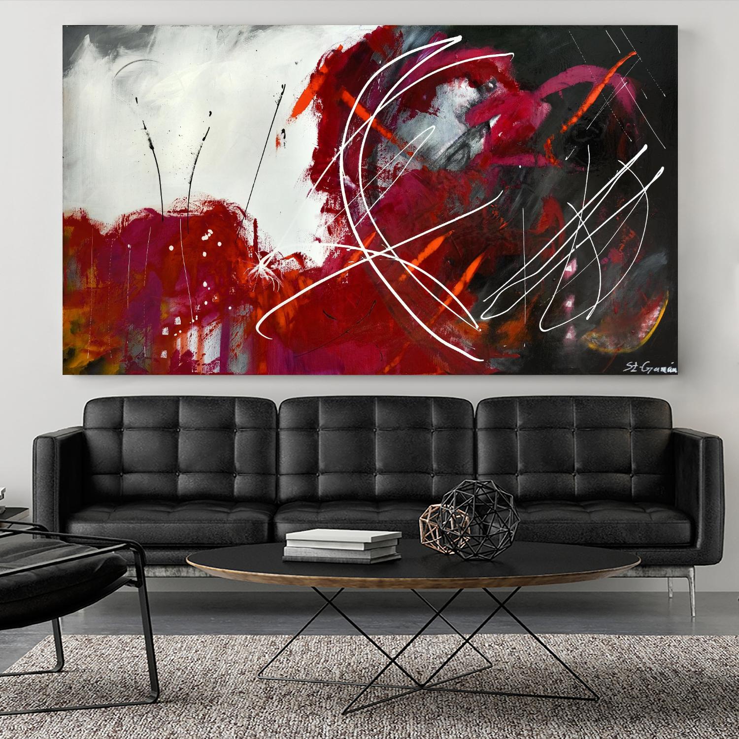Incontournable by Carole St-Germain on GIANT ART - white abstract