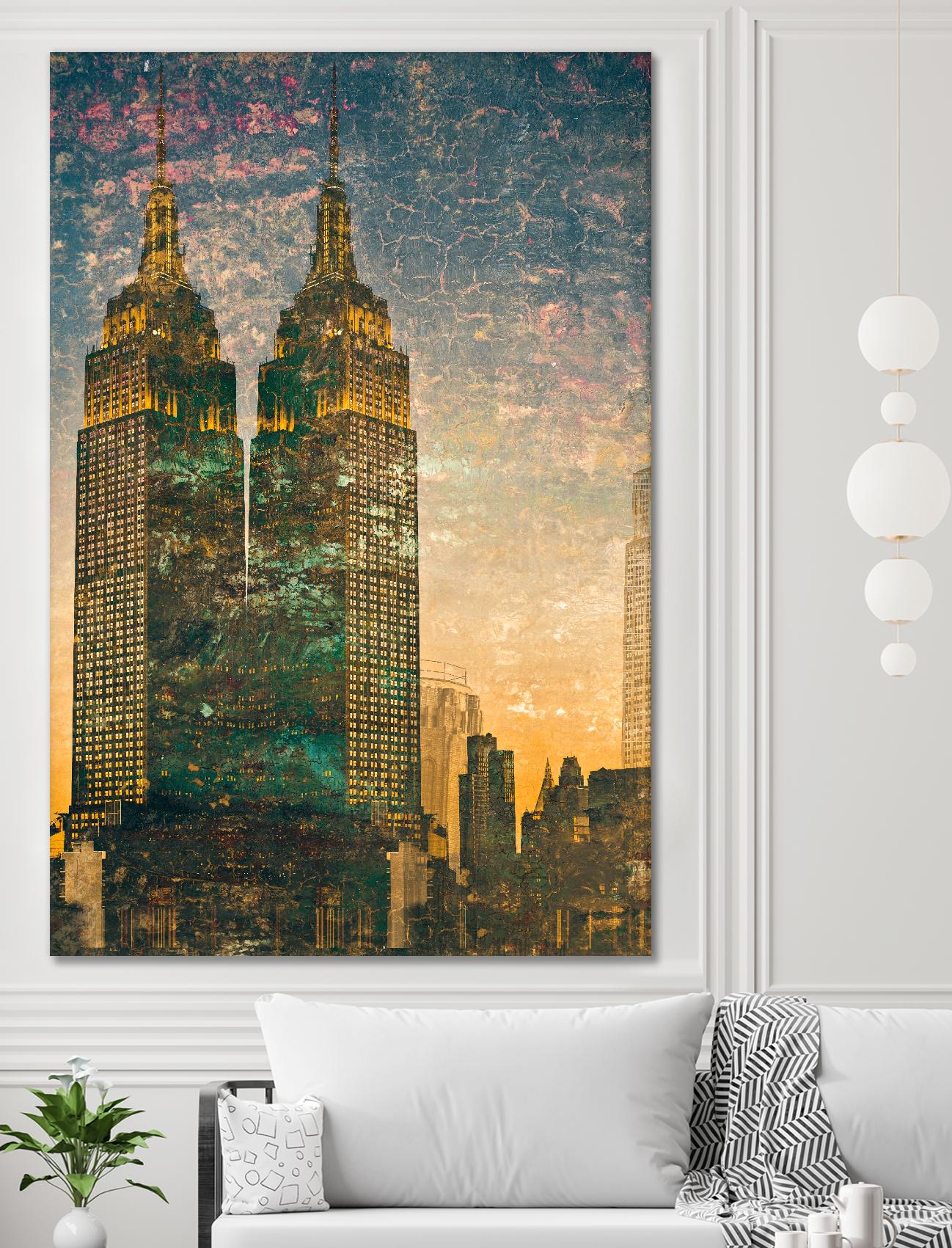 City building II by Jean-François Dupuis on GIANT ART - grey city scene