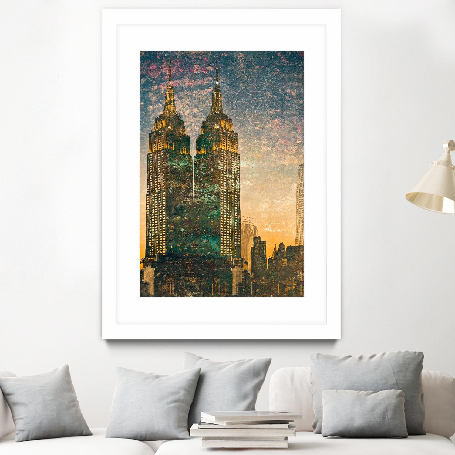 City building II by Jean-François Dupuis on GIANT ART - grey city scene