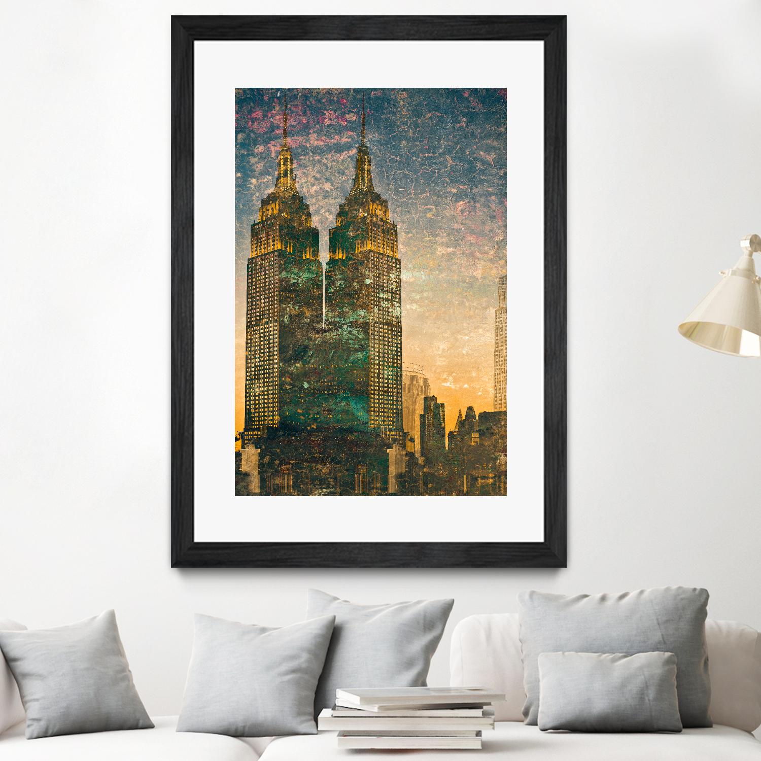 City building II by Jean-François Dupuis on GIANT ART - grey city scene