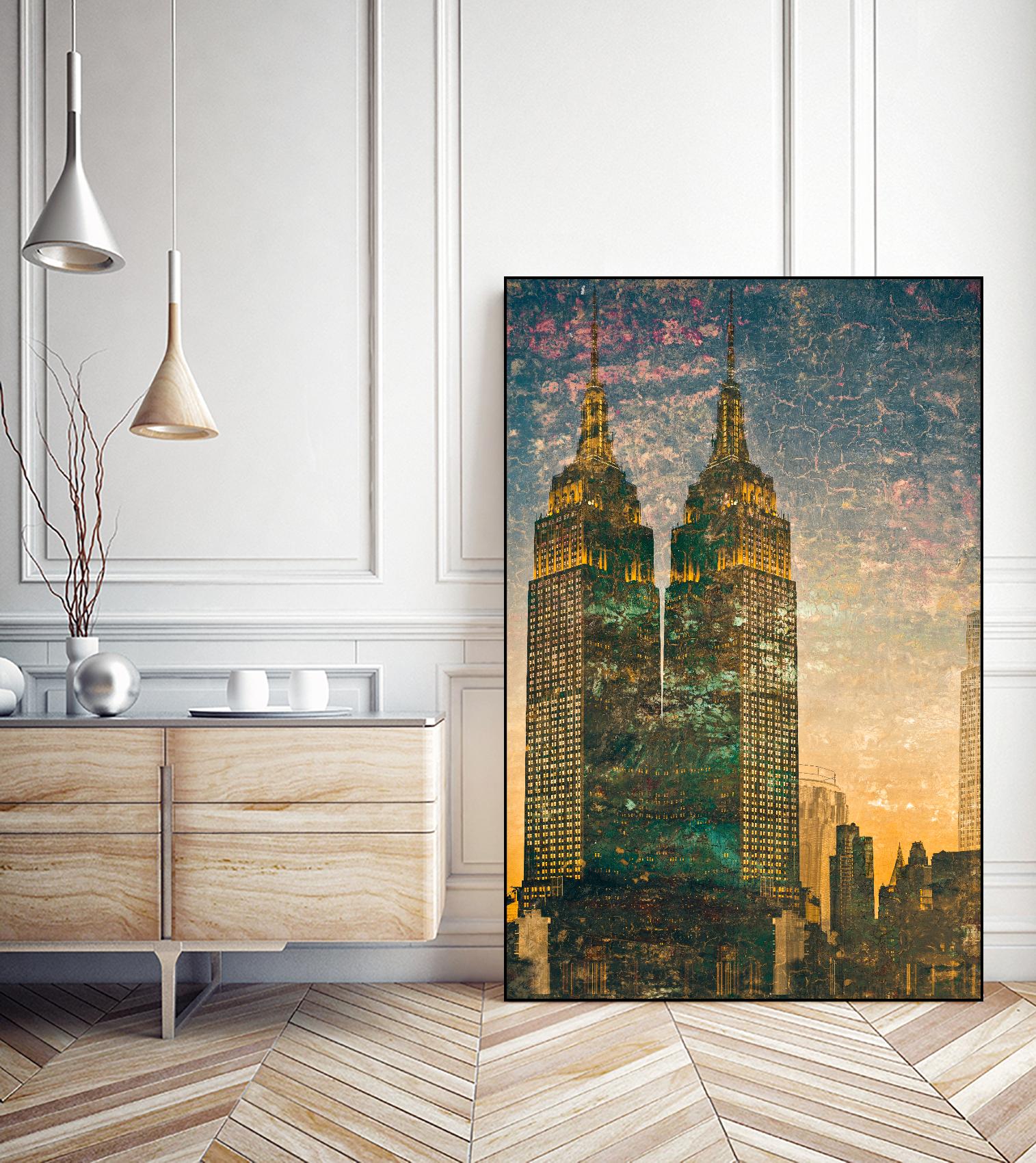 City building II by Jean-François Dupuis on GIANT ART - grey city scene