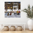 Sans titre by Nicole Laporte on GIANT ART - red winter scenes artistes du québec