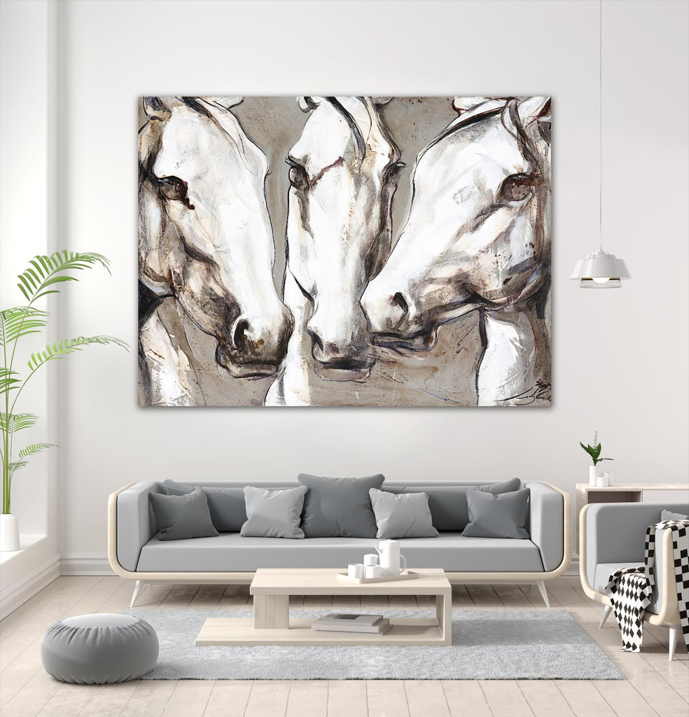Ghosts of the past by Marie Andrée Leblond on GIANT ART - grey animals