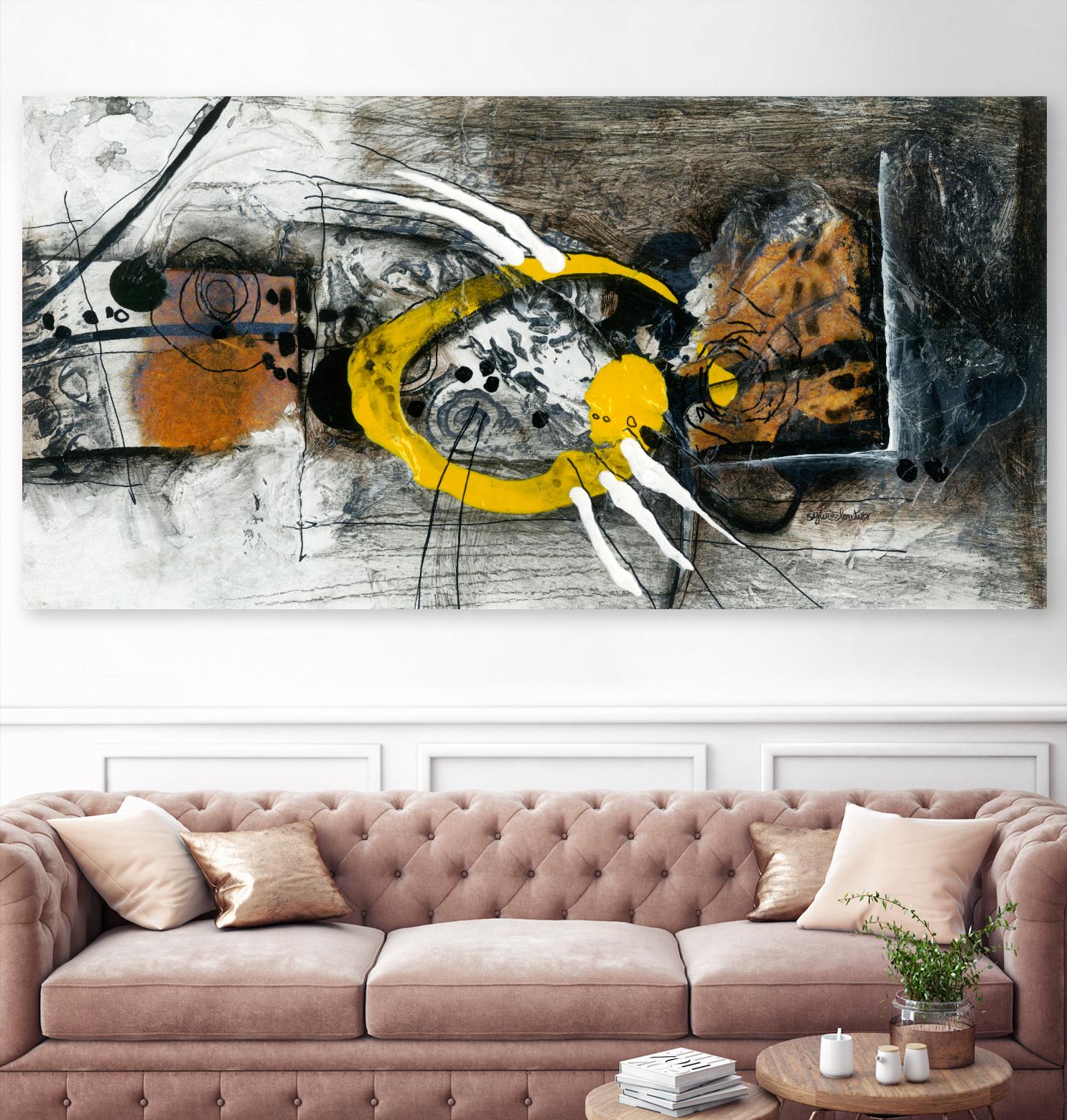 Griffé by Sylvie Cloutier on GIANT ART - grey abstract