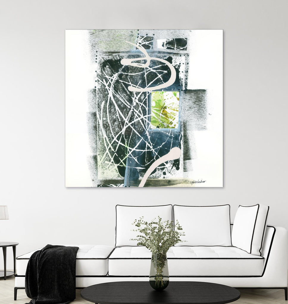 Sans titre by Sylvie Cloutier on GIANT ART - green abstract