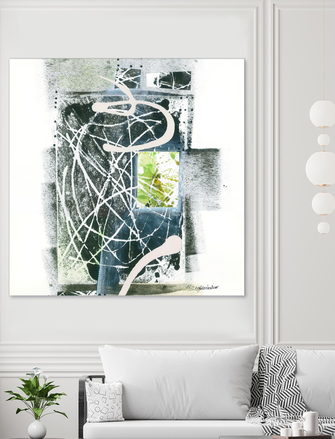 Sans titre by Sylvie Cloutier on GIANT ART - green abstract