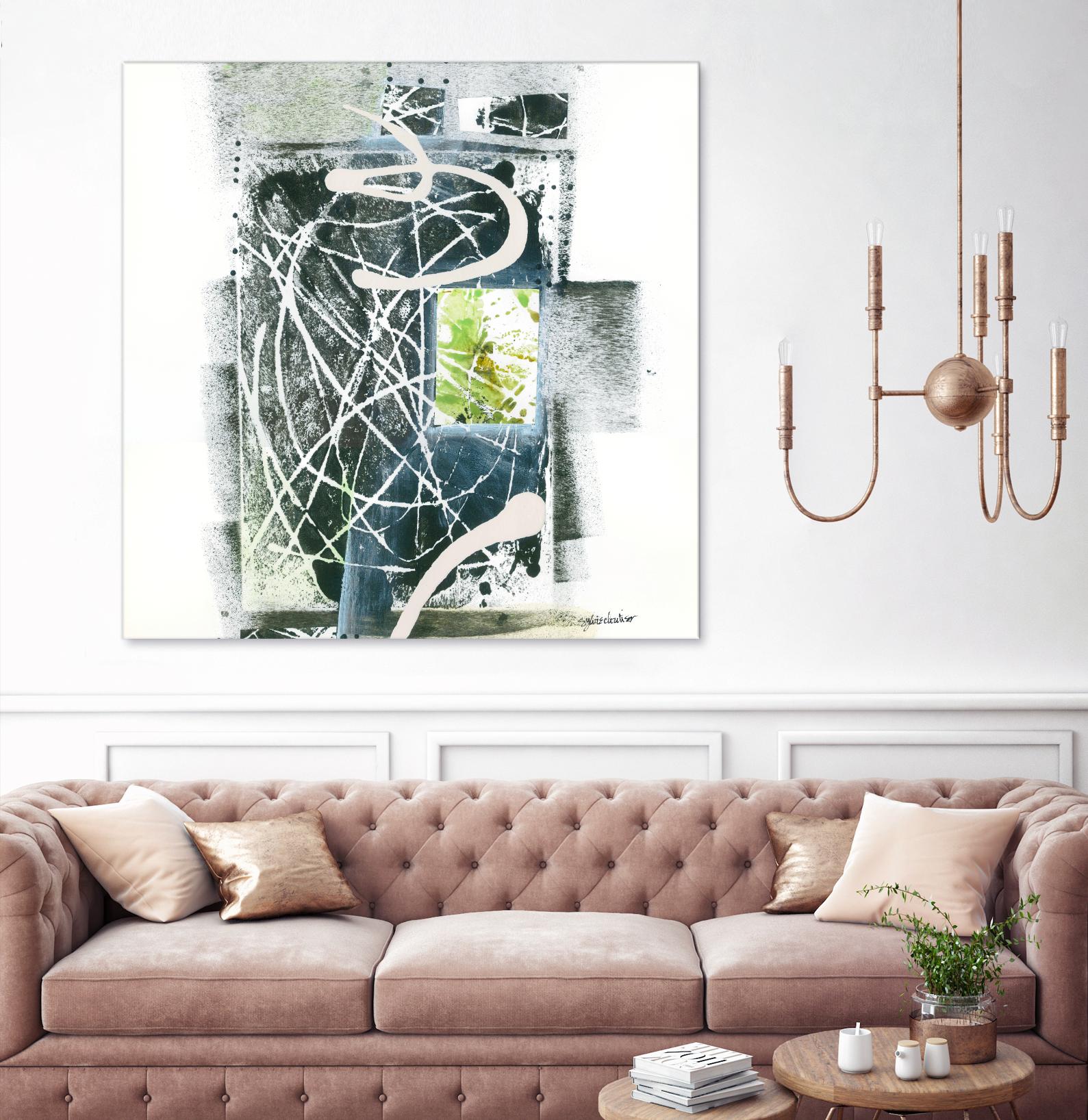 Sans titre by Sylvie Cloutier on GIANT ART - green abstract