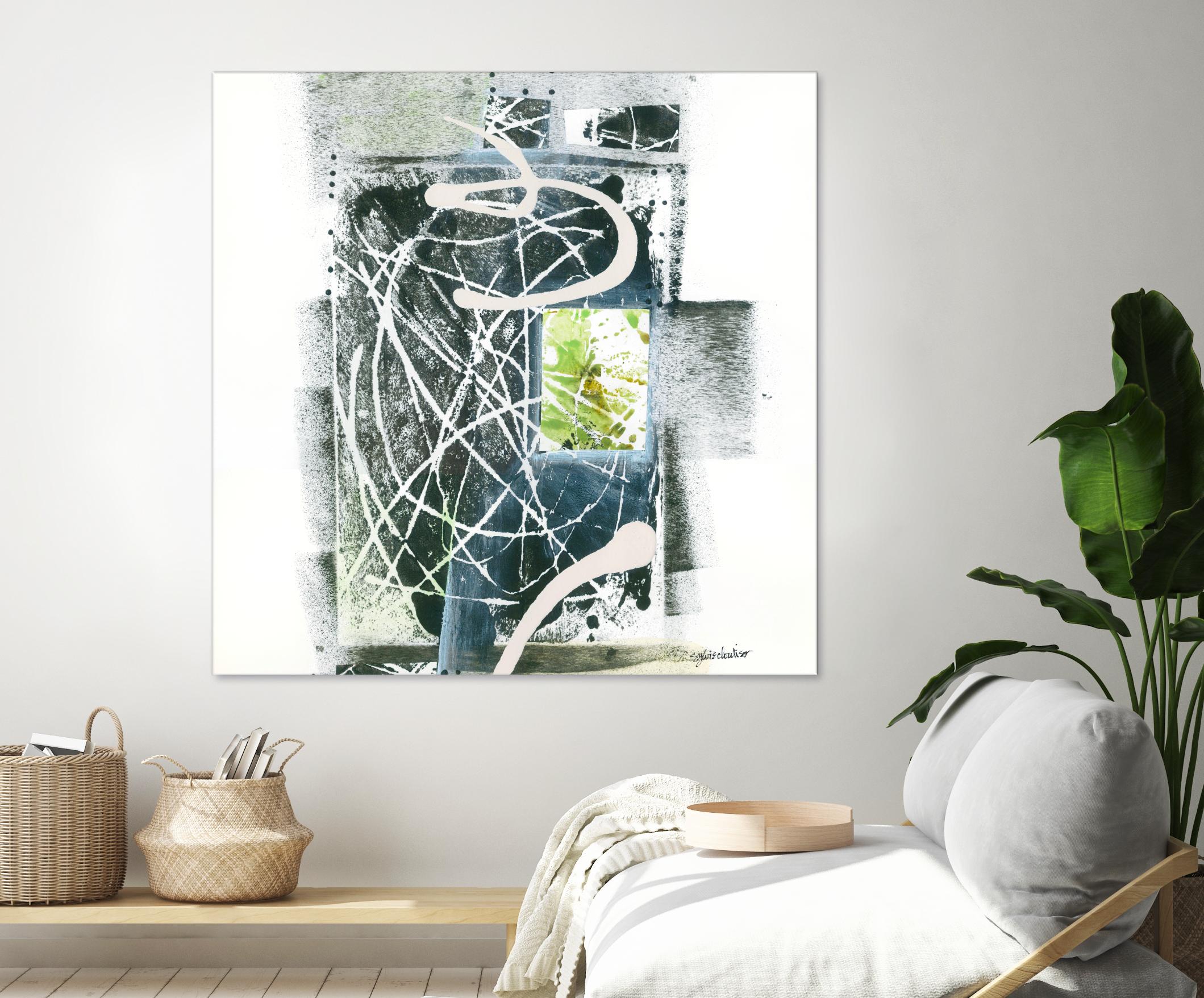 Sans titre by Sylvie Cloutier on GIANT ART - green abstract