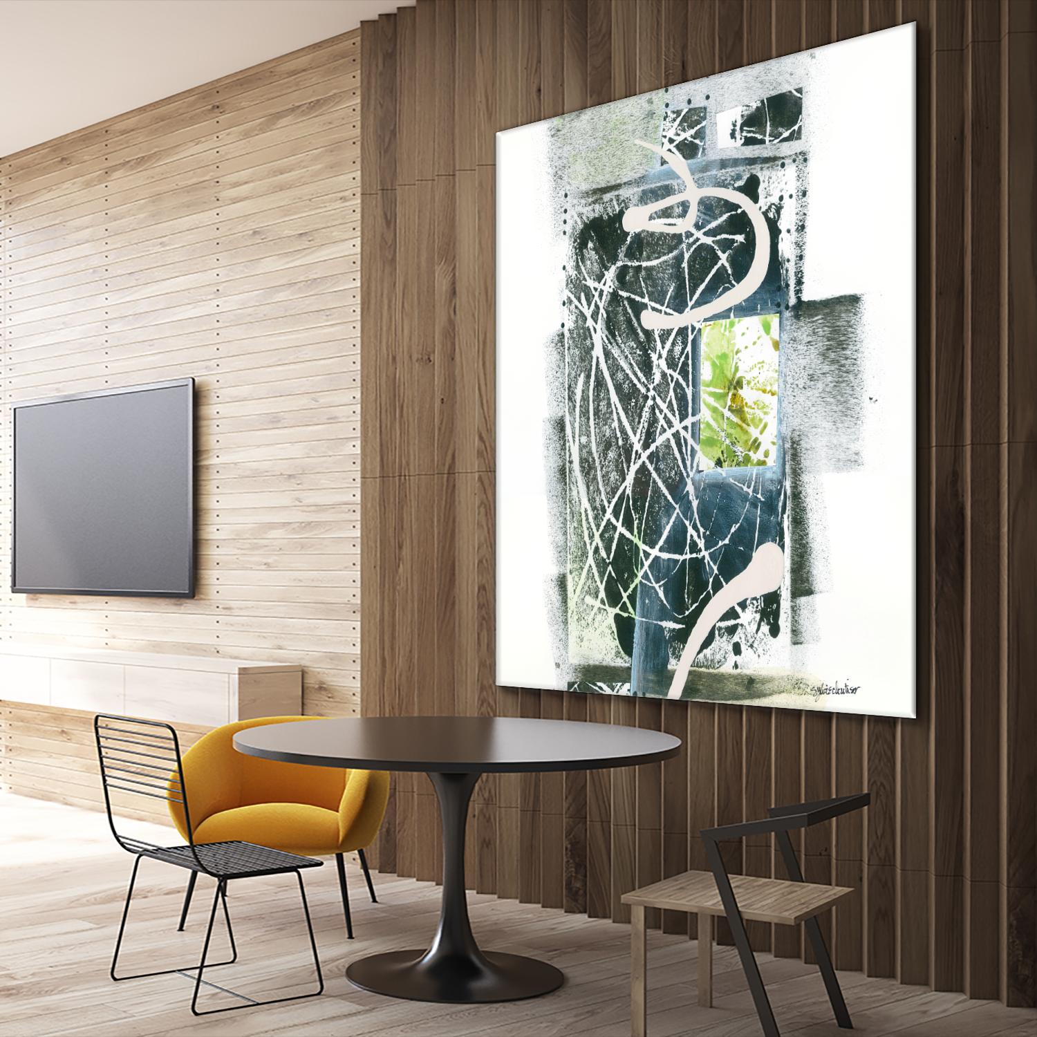 Sans titre by Sylvie Cloutier on GIANT ART - green abstract