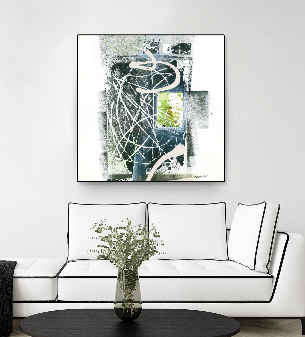 Sans titre by Sylvie Cloutier on GIANT ART - green abstract