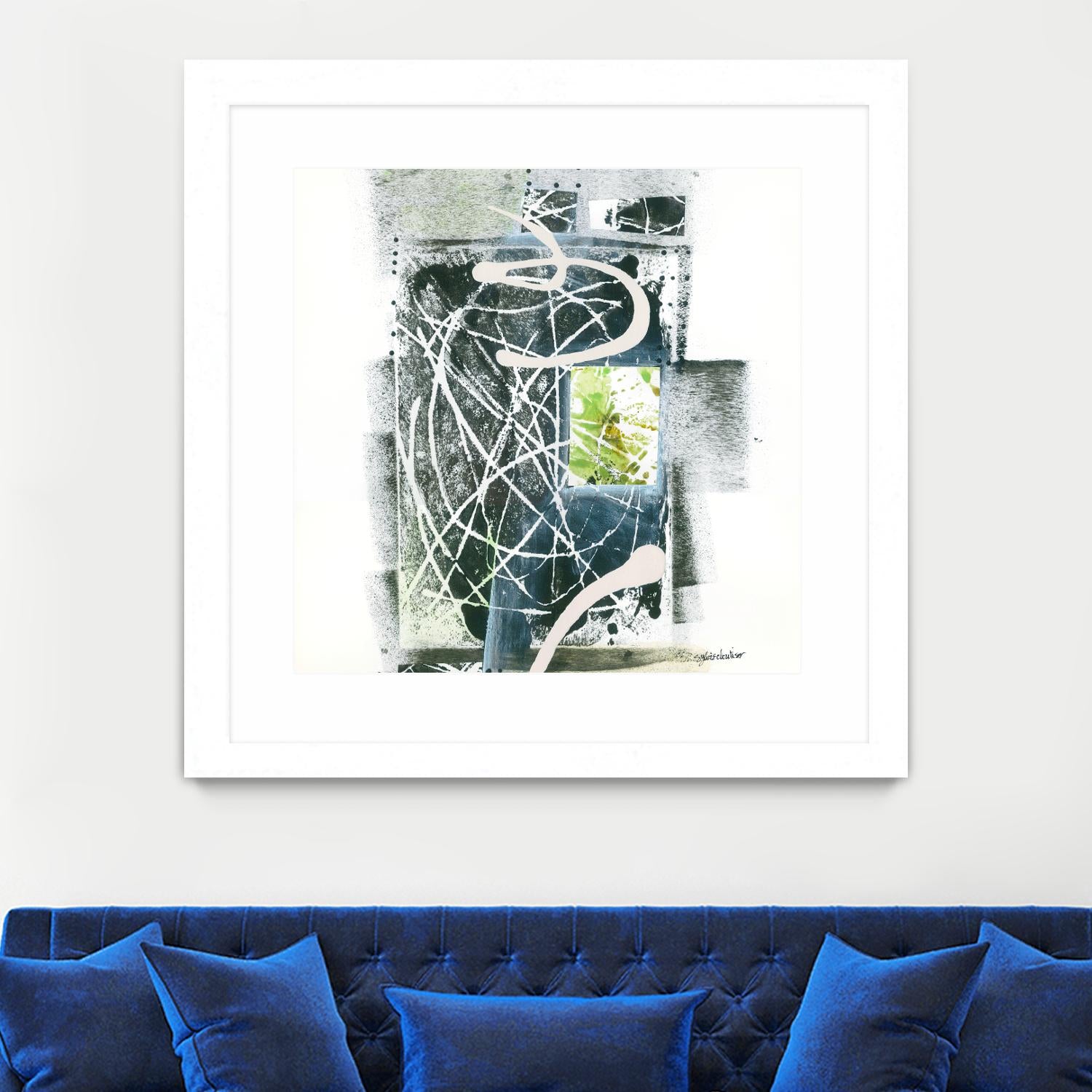 Sans titre by Sylvie Cloutier on GIANT ART - green abstract