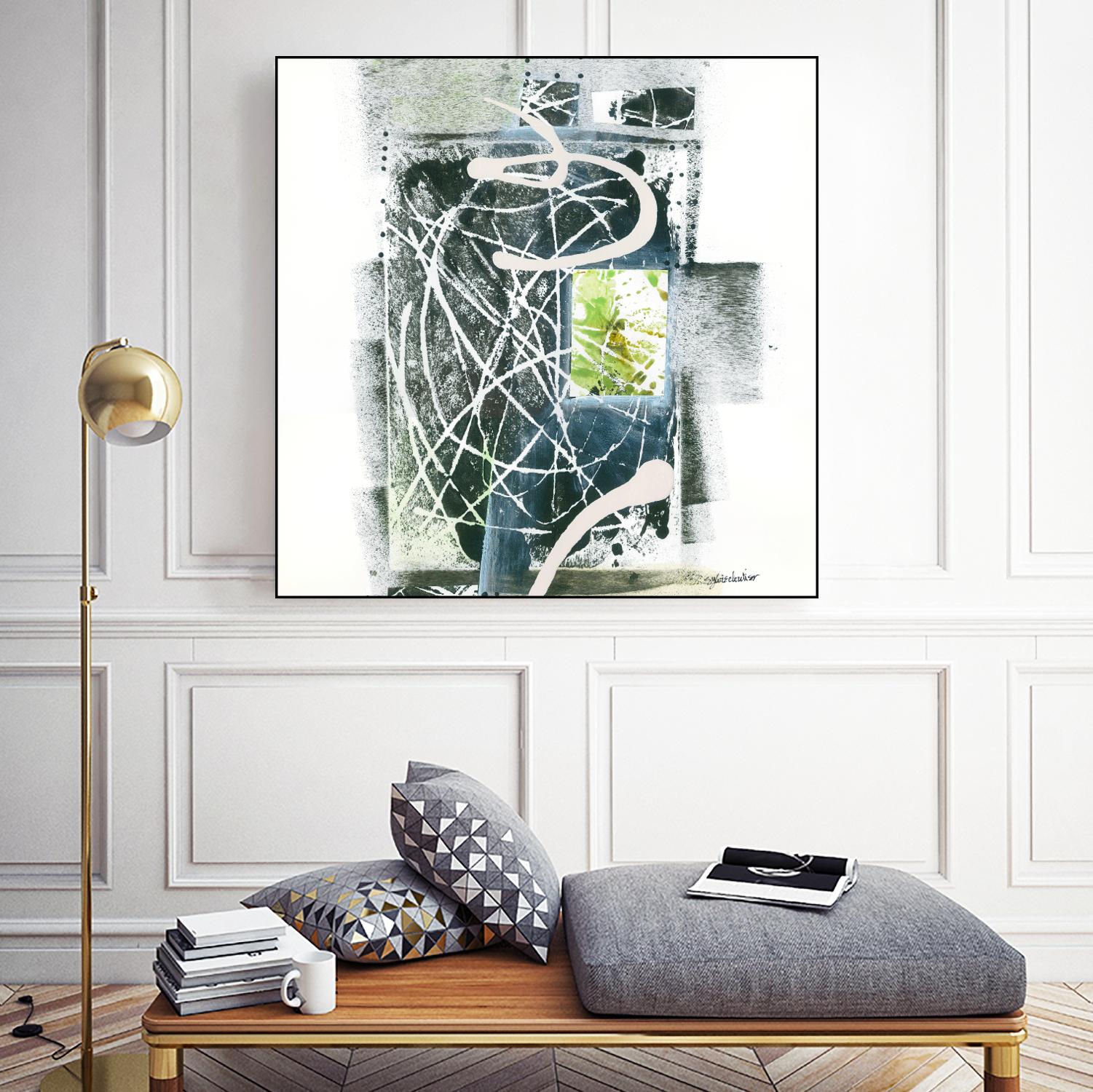 Sans titre by Sylvie Cloutier on GIANT ART - green abstract