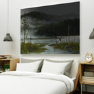 Le lac vaseau by Yvon Lemieux on GIANT ART - green landscape