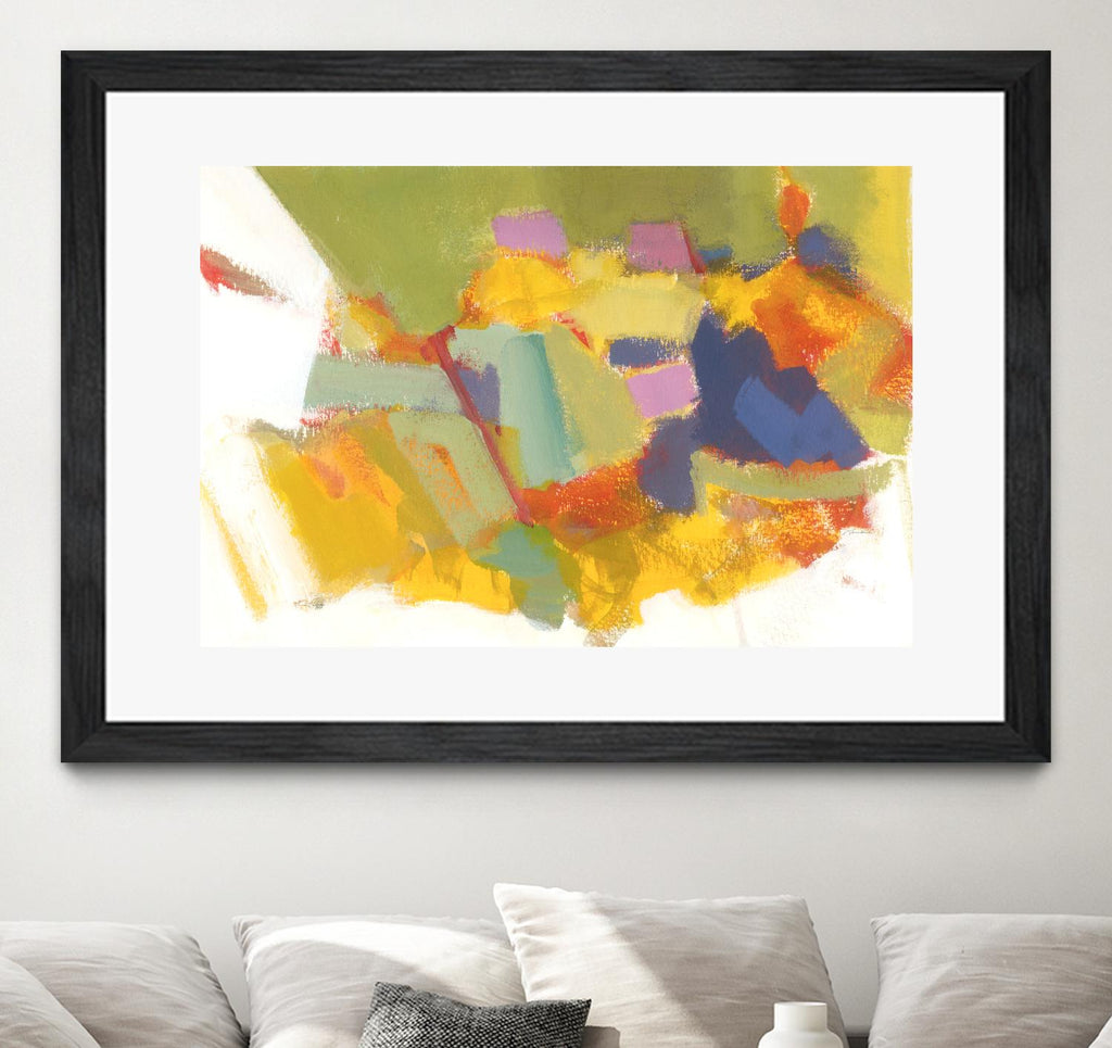 Abstraction 1 by Diane Lambin on GIANT ART - yellow abstract québécois
