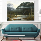 Départ pour la chasse by Yvon Lemieux on GIANT ART - green landscape