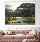 Départ pour la chasse by Yvon Lemieux on GIANT ART - green landscape