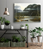 Départ pour la chasse by Yvon Lemieux on GIANT ART - green landscape