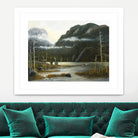 Départ pour la chasse by Yvon Lemieux on GIANT ART - green landscape