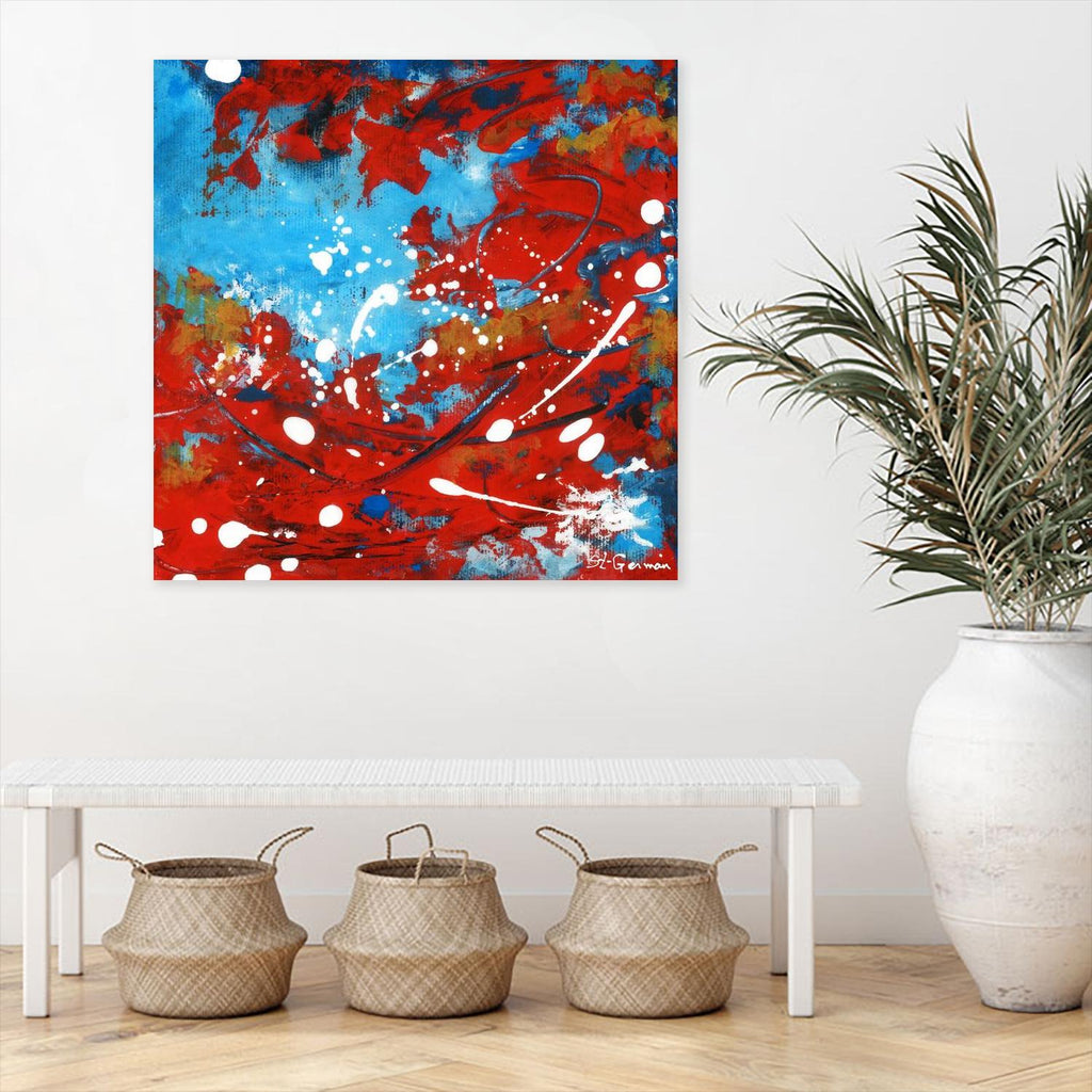 Mon automne by Carole St-Germain on GIANT ART - red abstract