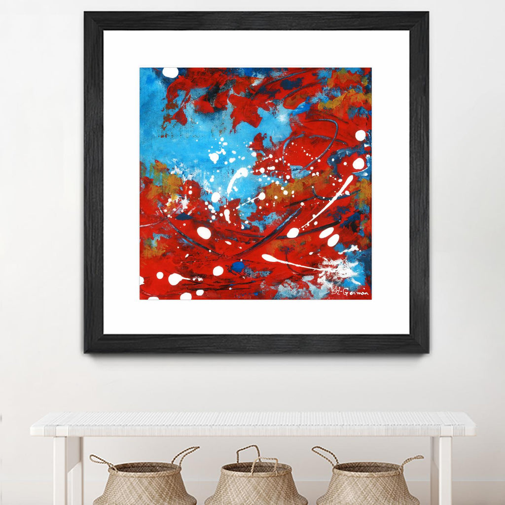 Mon automne by Carole St-Germain on GIANT ART - red abstract