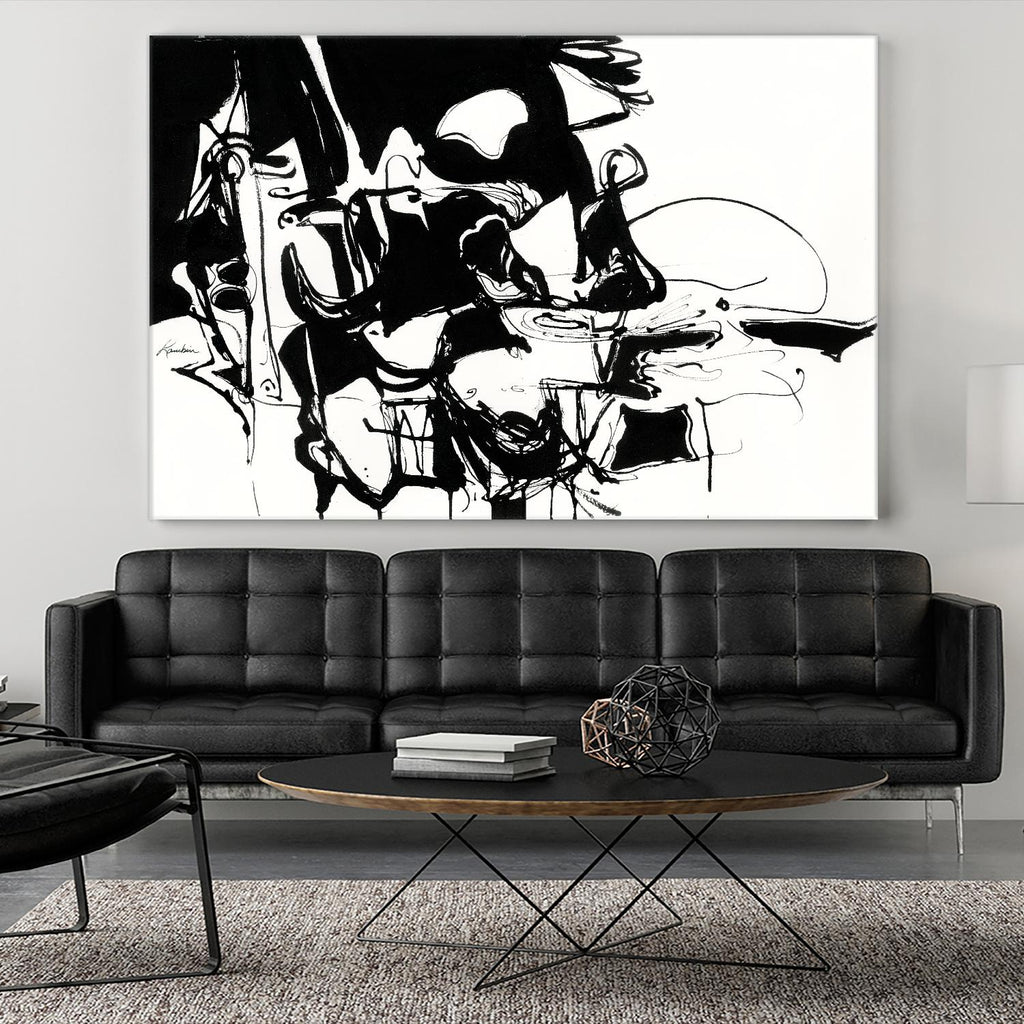 Black 1 de Diane Lambin sur GIANT ART - abstrait blanc