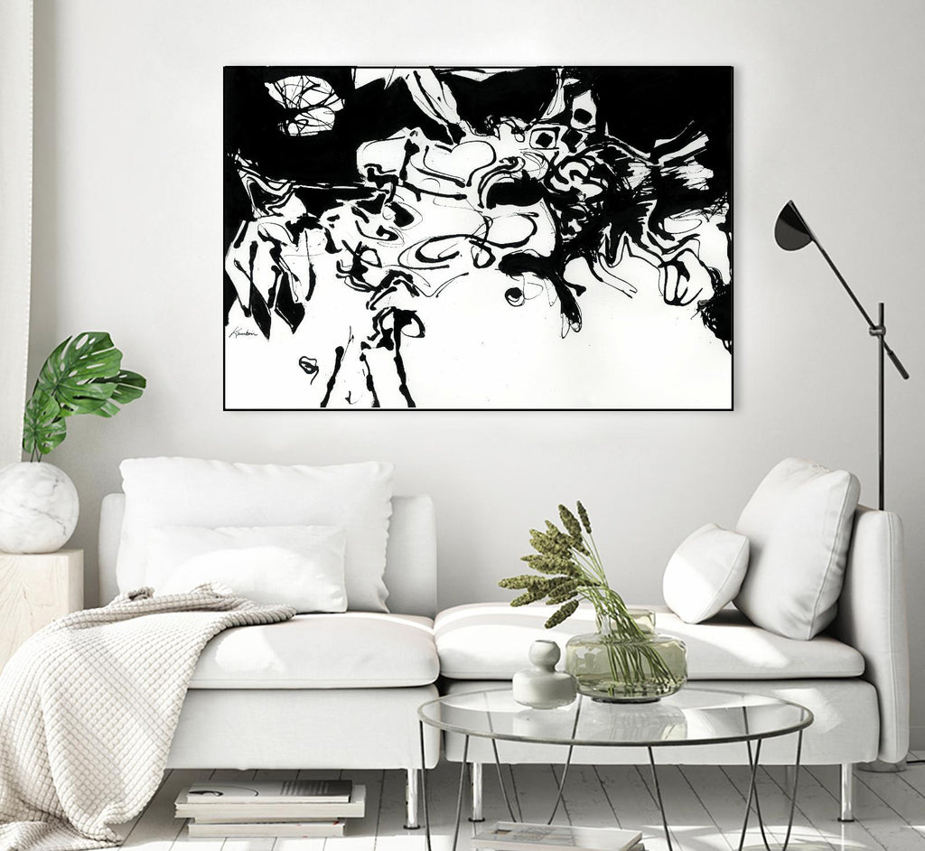 Black 3 by Diane Lambin on GIANT ART - white abstract